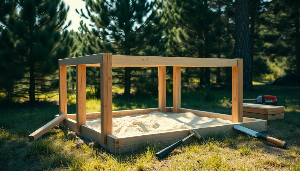 Sandbox bauen Anleitung