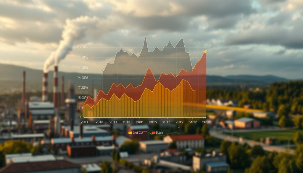 Trendentwicklungen der Kohlendioxid Bilanz in Deutschland