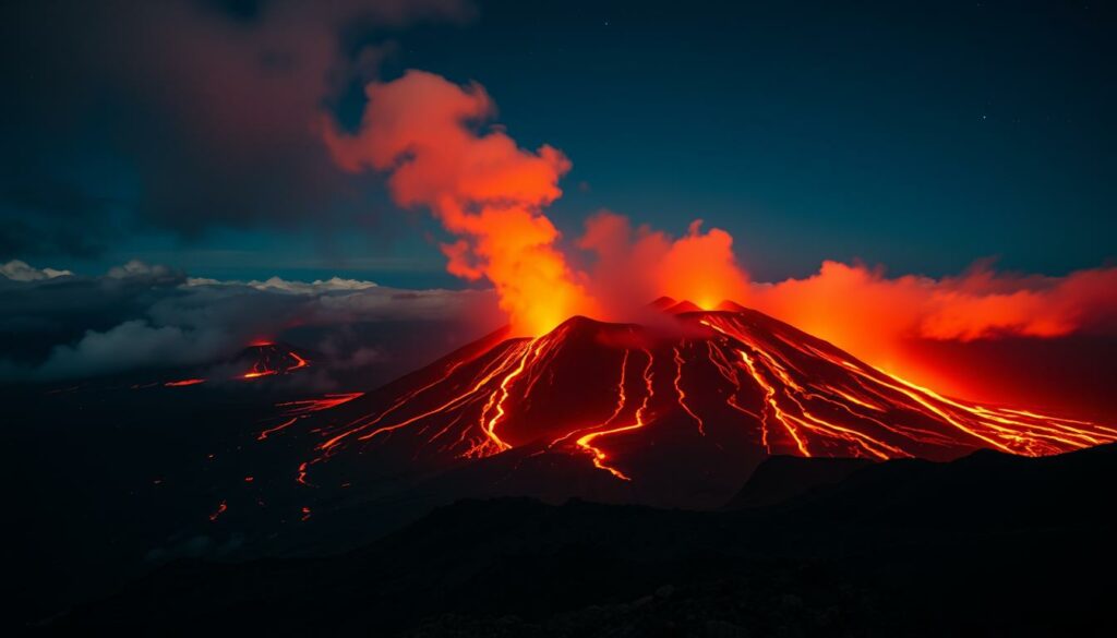 vulkanische Eruptionen