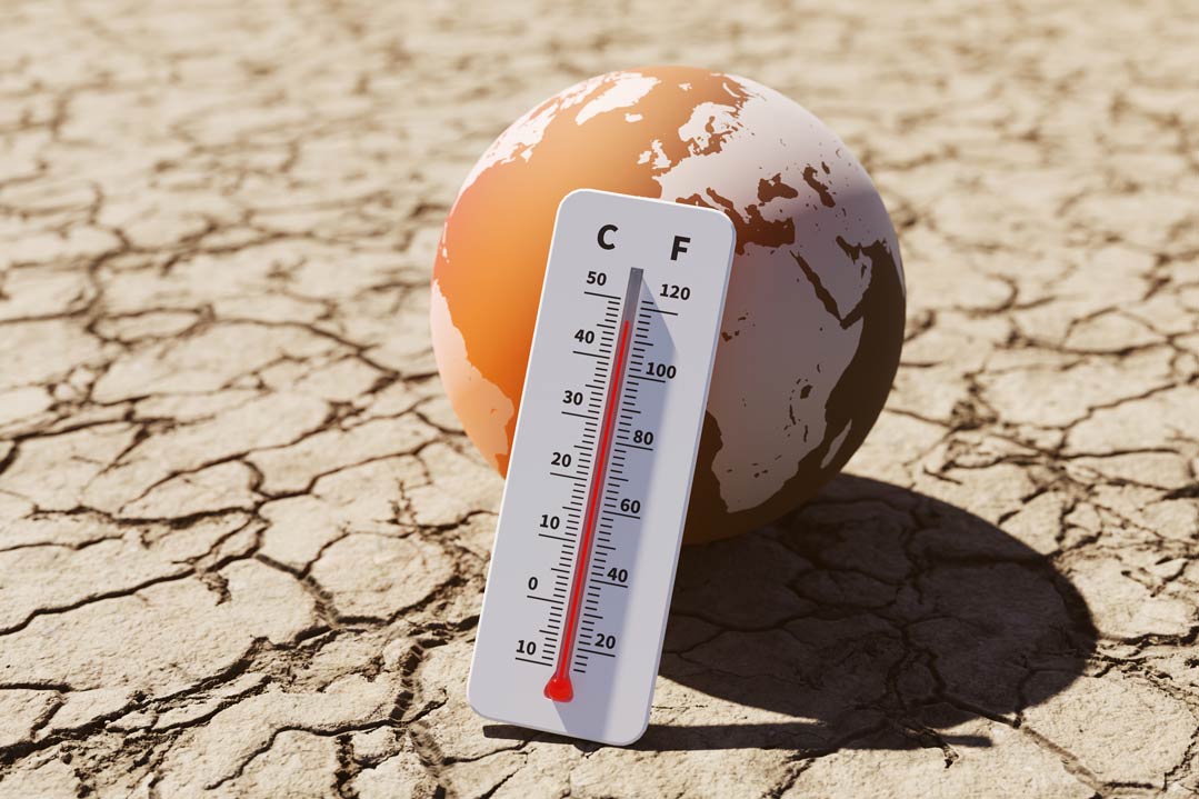 Erderwärmung von 1,1 Grad Celsius seit Beginn des 20. Jahrhunderts