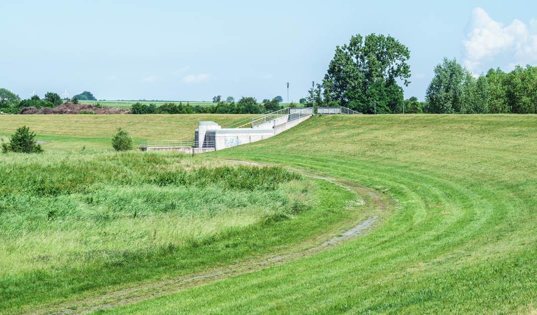 Hochwasserrückhaltebecken in Nordrhein-Westfalen