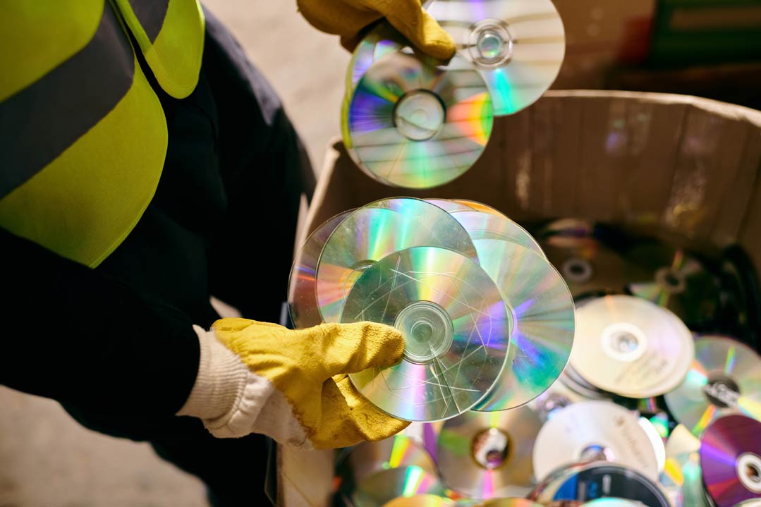 Wie alte CDs recycelt werden